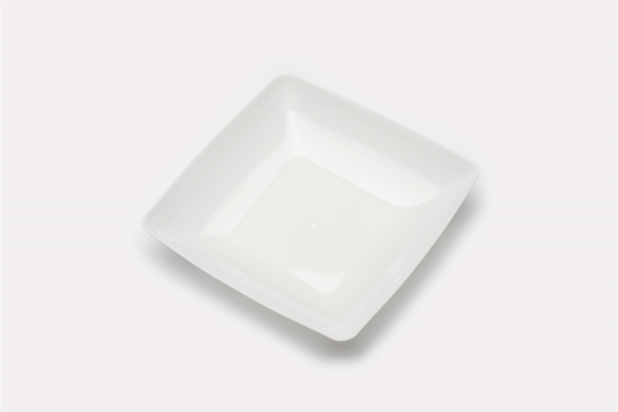 Luxury white square stew plate